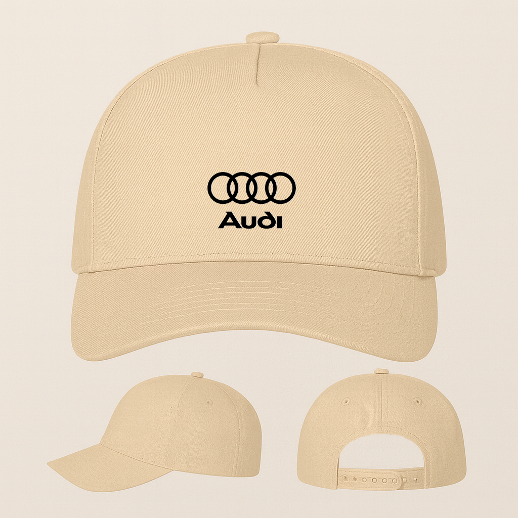 Audi Car Five Panel Twill Snapback Cap